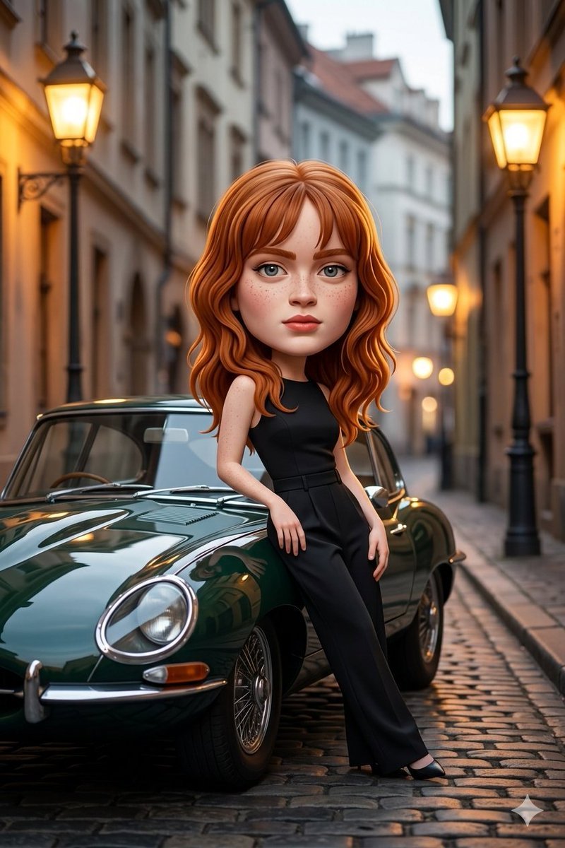 Use the uploaded image as the primary subject reference. Transform the person into a stylized caricature with a slightly AI photo prompt example