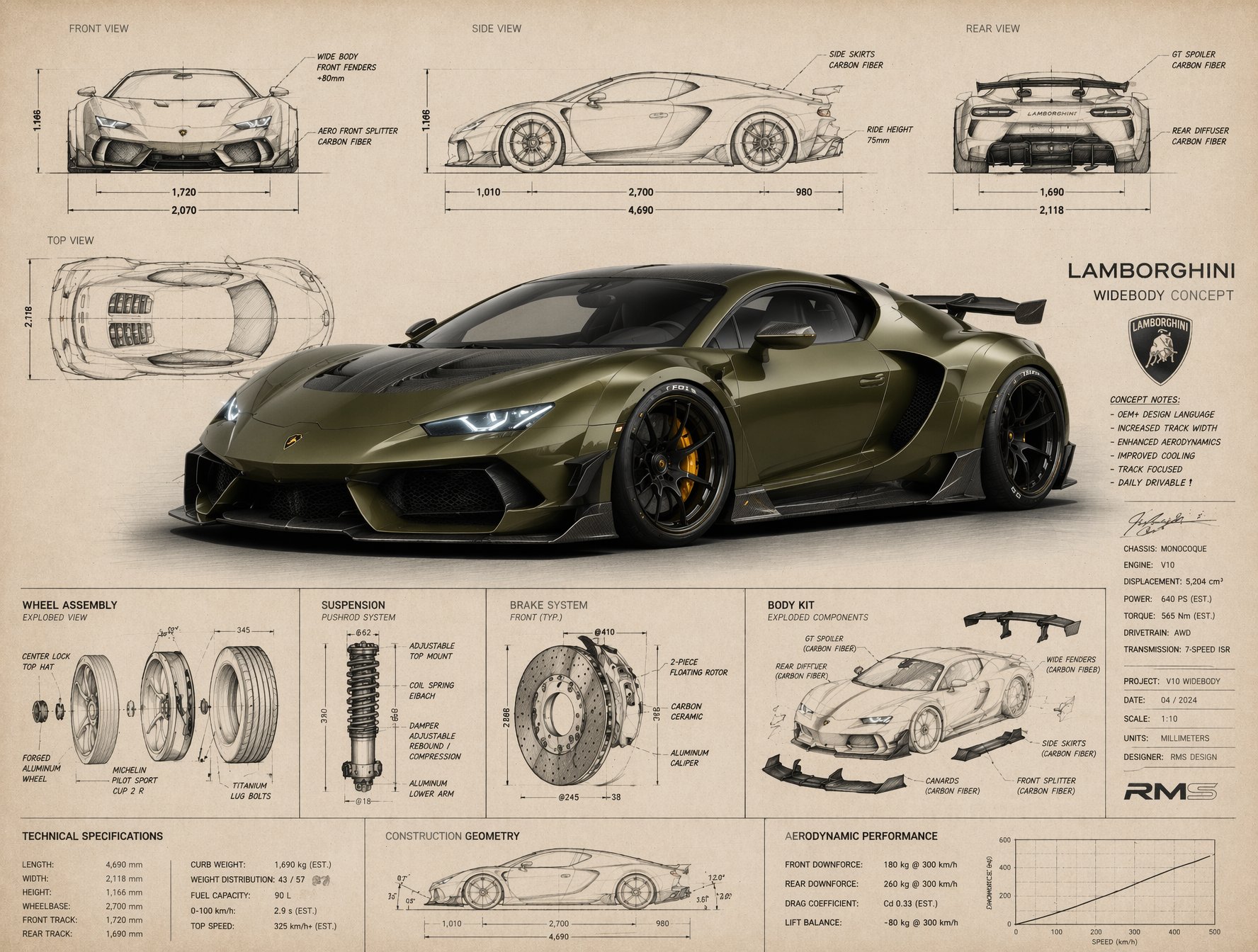 Lamborghini image AI photo prompt example