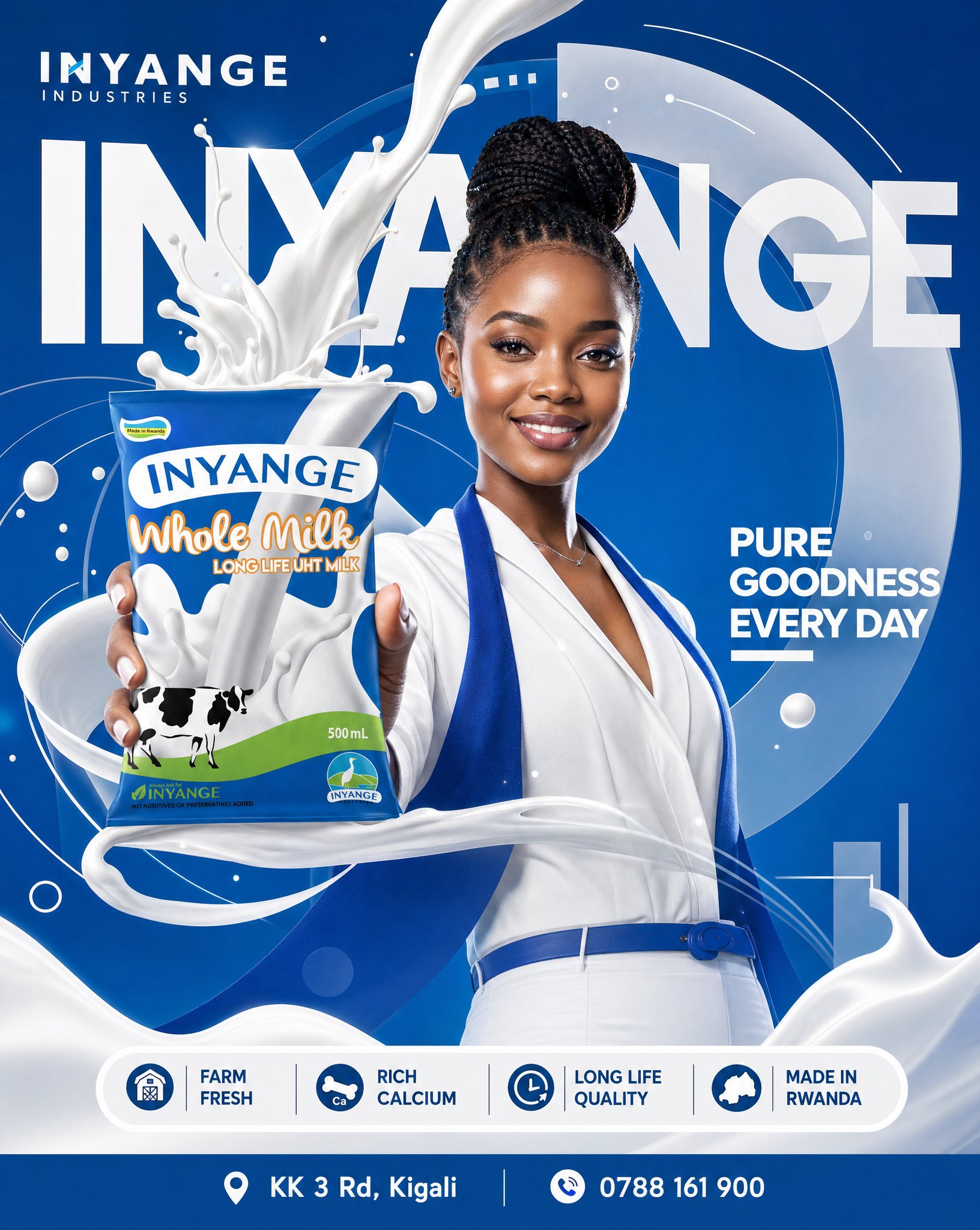 Brand name: Inyange Industries Brand abbreviation/main visual — AI photo prompt example