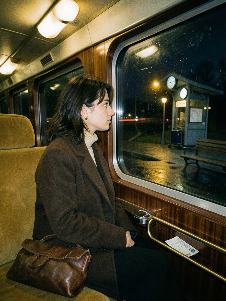 Create a hauntingly beautiful vintage photograph that looks genuinely taken in 1977, not a modern photograph with a retr AI photo prompt example