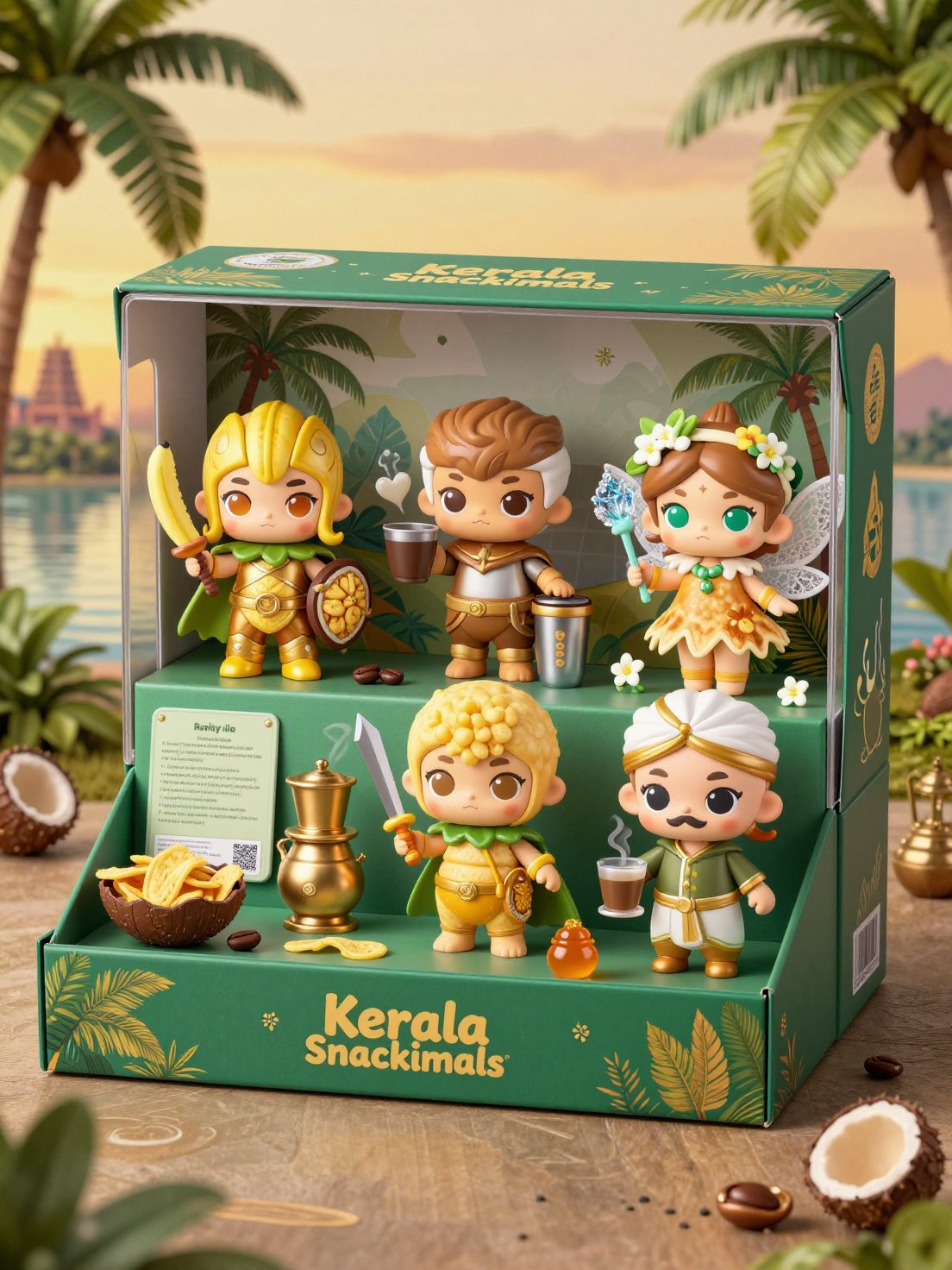 🏆 Ultimate Winning Prompt – Kerala Snackimals Premium Collector — AI photo prompt example
